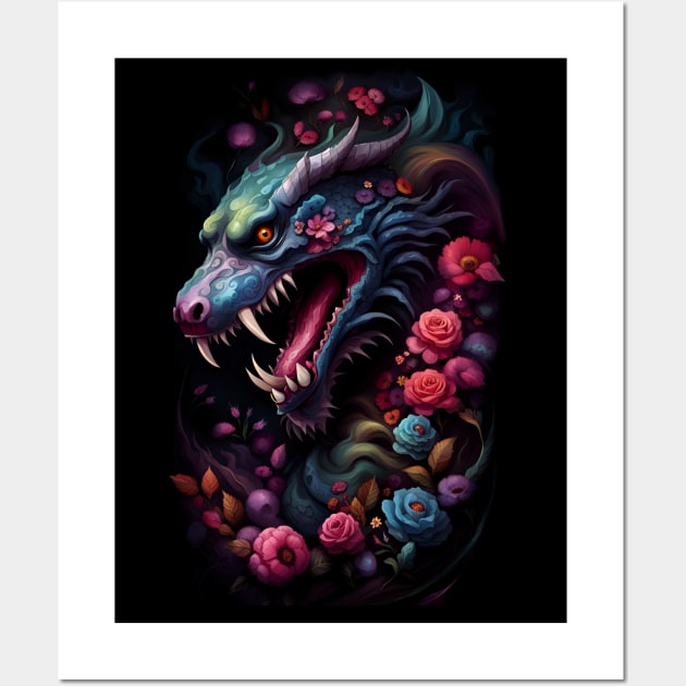 Dragon fantasy Wall Art by Charmycraft
